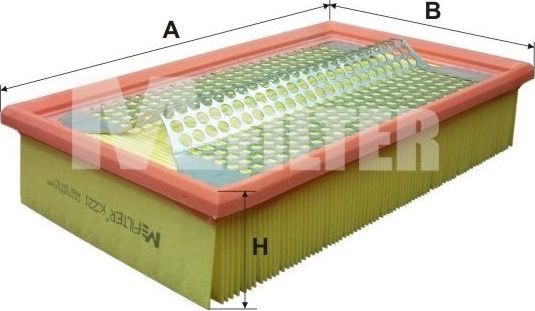 Воздушный фильтр MFilter для Mercedes-Benz W124, A124 1992-1993. Артикул K 221