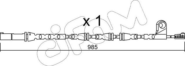 Датчик износа тормозных колодок  Metelli. Артикул SU.309