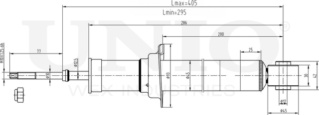 Амортизатор подвески (Unio). Артикул SAB-10541