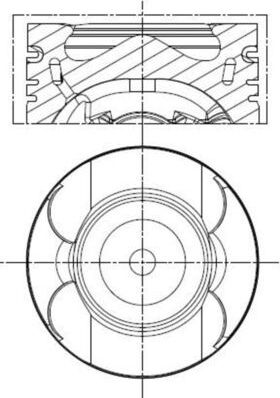 Поршень Mahle. Артикул 013 PI 00156 002