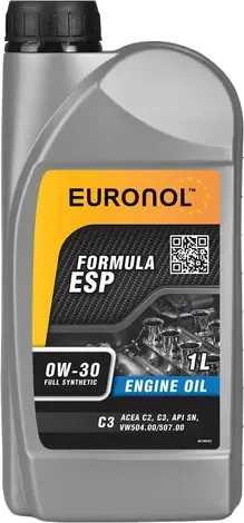 EURONOL Моторное масло ESP FORMULA 0w-30 С3 1L Euronol. Артикул 80189