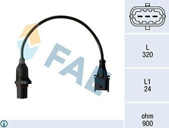 Датчик положения коленвала FAE для IVECO EuroCargo V 2015-2026. Артикул 79484