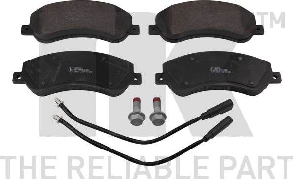 Тормозные колодки NK. Артикул 222566