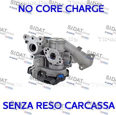 Клапан EGR (рециркуляции выхлопных газов) Sidat для Peugeot 5008 I 2014-2017. Артикул 83.1312R