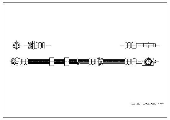 Тормозной шланг Corteco. Артикул 19031632