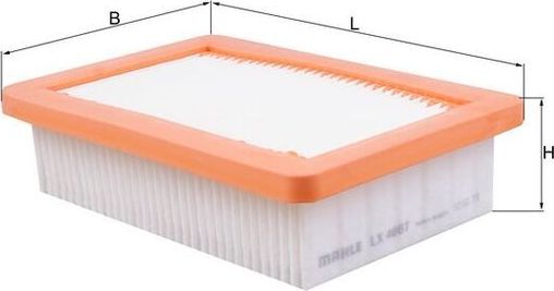 Воздушный фильтр Mahle. Артикул LX 4067