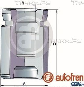 Поршень тормозного суппорта Autofren Seinsa (сталь). Артикул D025352