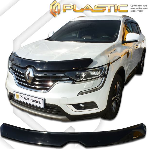 Дефлектор СА Пластик для капота (Classic черный) для Renault Koleos II 2016-2026. Артикул 2010010112851