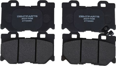 Тормозные колодки Zentparts. Артикул Z07702