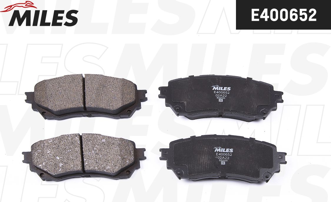 Тормозные колодки Miles (Low-Metallic). Артикул E400652