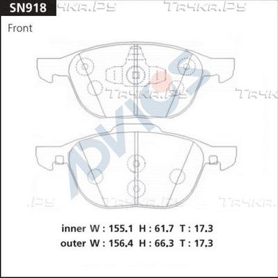 Тормозные колодки Advics. Артикул SN918