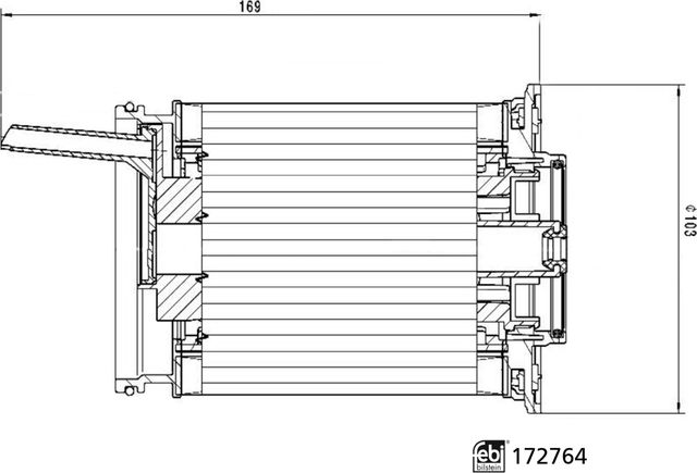 Топливный фильтр Febi Bilstein для Audi Q7 II (4M) 2015-2019. Артикул 172764