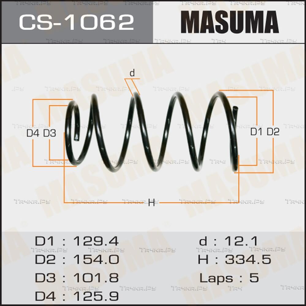 Пружина подвески Masuma. Артикул CS-1062