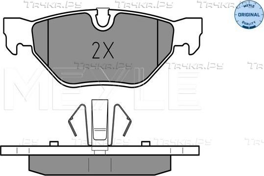 Тормозные колодки Meyle Original задние для BMW 1 I (E81/E82/E87/E88) 2004-2012. Артикул 025 239 2617