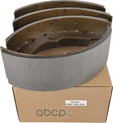 Колодки тормозные барабанные KUD0635 KUJIWA 5830545A30 HYUNDAI/KIA. Артикул KUD0635