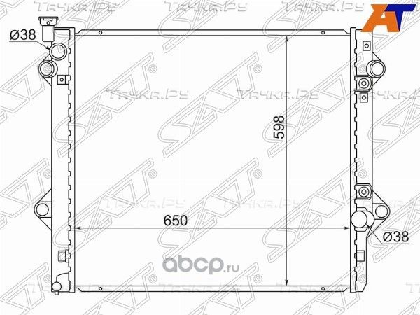 Радиатор LEXUS GX470 2UZ 02-07/TOYOTA PRADO 120 1KD 02-09 (SAT). Артикул TY0009-120-4.7