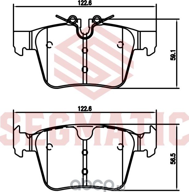 Колодка торм диск зад (Segmatic). Артикул SGBP2790