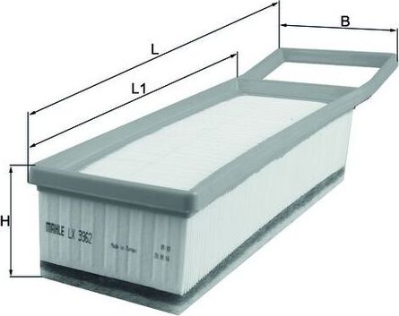 Воздушный фильтр Mahle-Knecht. Артикул LX 3962
