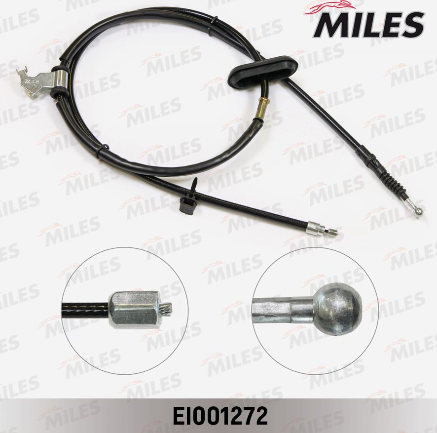 Трос ручника (тросик ручного тормоза) Miles. Артикул EI001272