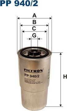 Топливный фильтр Filtron. Артикул PP 940/2