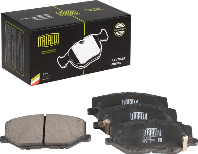 Тормозные колодки Trialli (Low-Metallic). Артикул PF 4431