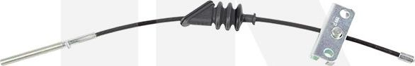 Трос ручника (тросик ручного тормоза) NK. Артикул 909913