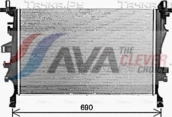 Радиатор охлаждения двигателя AVA ** CLEVER FIT **. Артикул FT2468