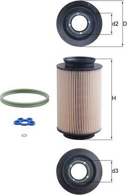 Топливный фильтр Mahle. Артикул KX 178D