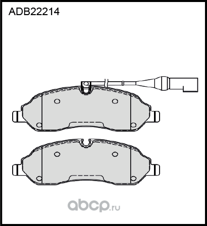 Колодки тормозные FORD Transit (12-) дисковые передние (4шт.) ALLIED NIPPON. Артикул ADB22214