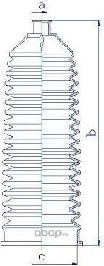Пыльник рулевой рейки (GKN). Артикул 84216