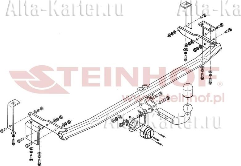 Фаркоп Steinhof для Mercedes-Benz Citan W415 2013-2026. Артикул M-103