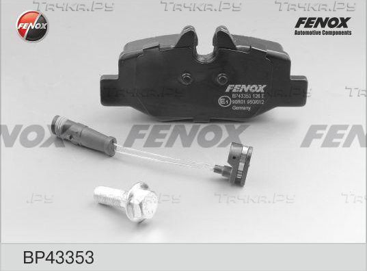 Тормозные колодки Fenox. Артикул BP43353