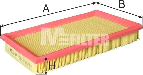 Воздушный фильтр MFilter для Subaru Justy III 2003-2007. Артикул K 7024