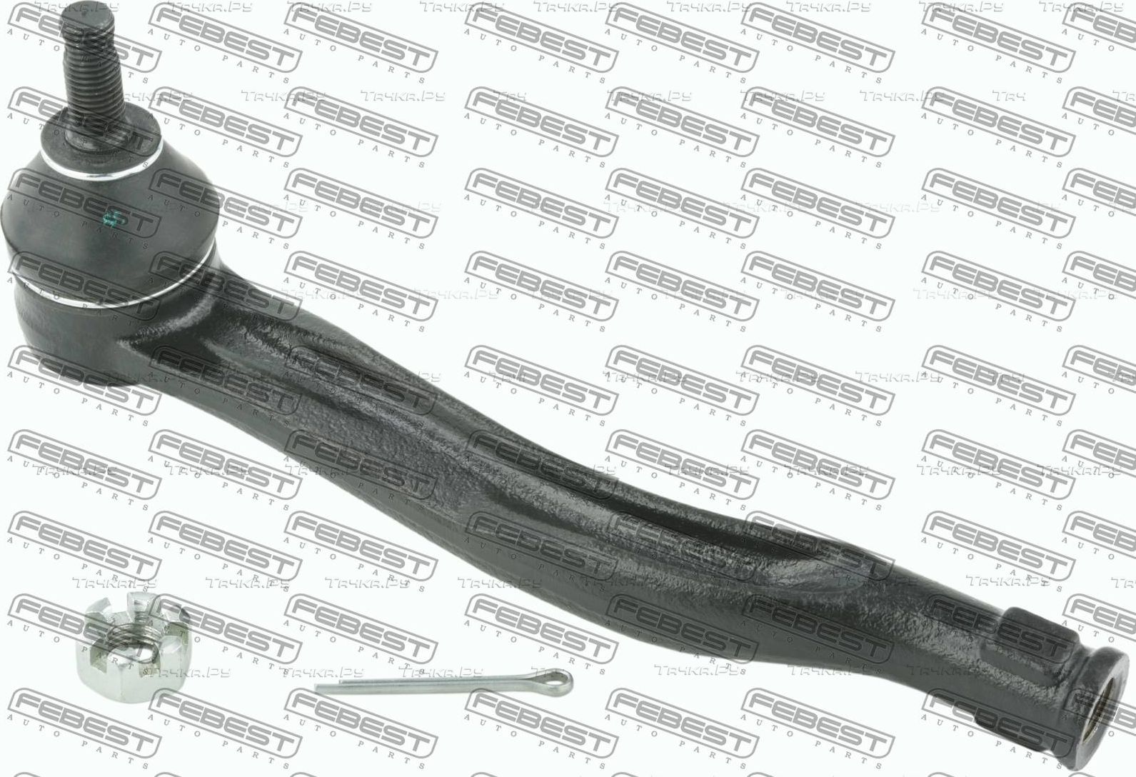 Наконечник рулевой тяги Febest левый для Nissan Sentra VII (B17) 2014-2019. Артикул 0221-B17LH