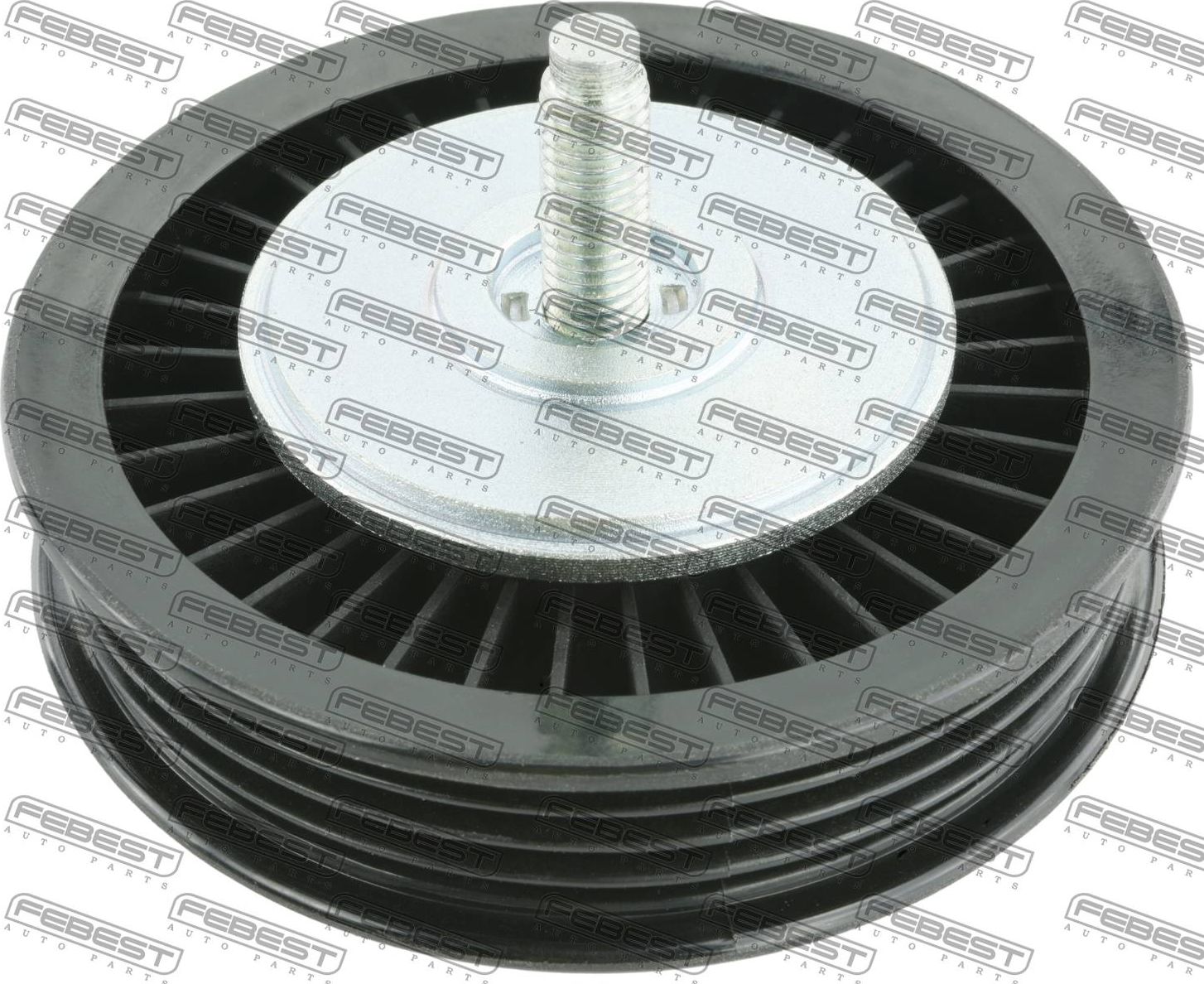 Направляющий (ведущий) ролик приводного поликлинового ремня Febest. Артикул 2088-PTC