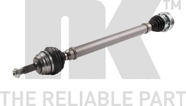 Полуось (привод в сборе, приводной вал) NK передняя правая для Volkswagen Jetta II 1984-1992. Артикул 504722