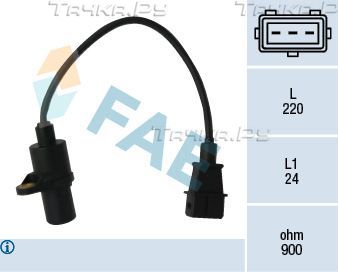 Датчик положения коленвала FAE для Hyundai Accent I 1994-2000. Артикул 79049