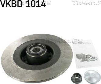 Тормозной диск SKF задний для Renault Scenic II 2003-2009. Артикул VKBD 1014