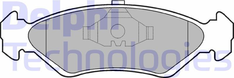 Тормозные колодки Delphi (Low-Metallic). Артикул LP591
