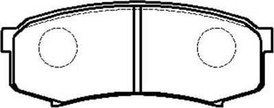 Тормозные колодки HSB. Артикул HP5037