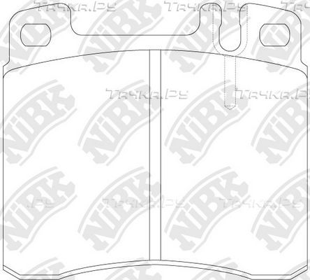 Тормозные колодки NiBK. Артикул PN0285