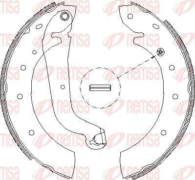 Тормозные колодки Remsa. Артикул 4514.01