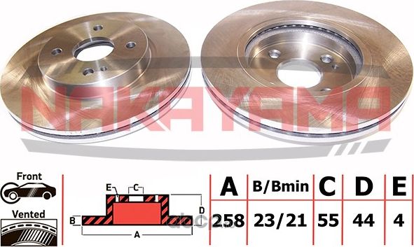 Диск тормозной (Nakayama). Артикул Q4691