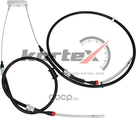 Трос ручного тормоза задн. (Kortex). Артикул KBC032
