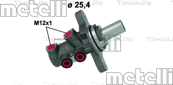Тормозной цилиндр главный Metelli. Артикул 05-1133
