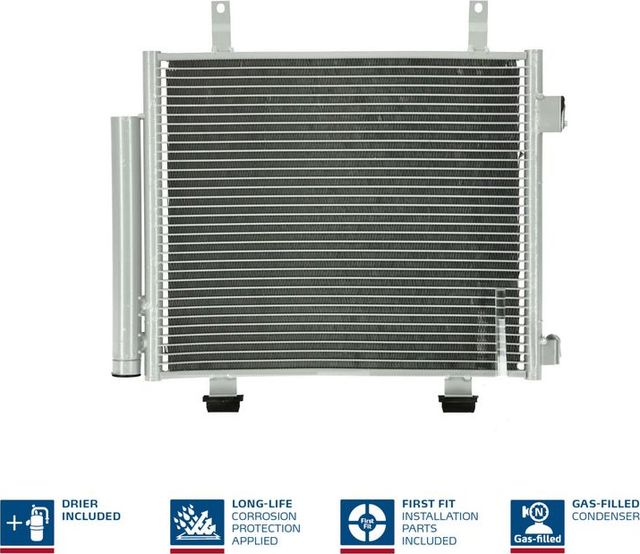 Радиатор кондиционера (конденсатор) Nissens (алюминий) для Suzuki Alto VII (HA25) 2009-2014. Артикул 940193