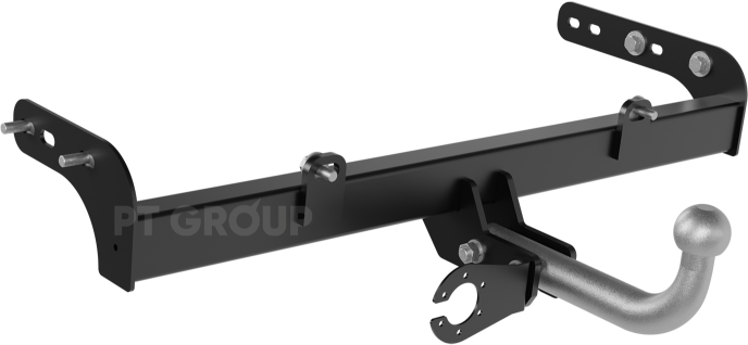 Фаркоп PT Group с крашеной балкой и оцинкованным крюком для Datsun on-Do 2014-2026. Артикул LKS-11-991522.33Black