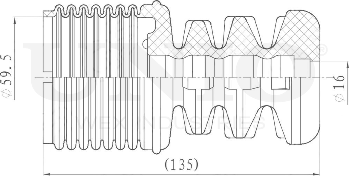 Пыльник амортизатора (Unio). Артикул DUC-10030