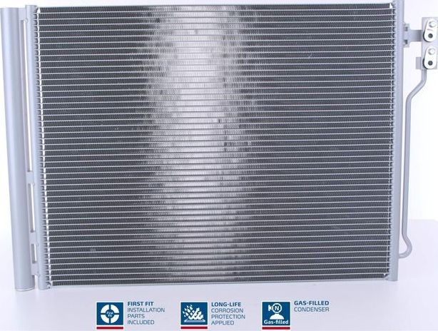 Радиатор кондиционера (конденсатор) Nissens (алюминий). Артикул 940370