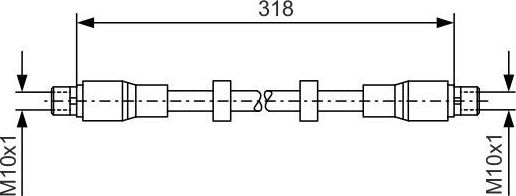 Тормозной шланг Bosch. Артикул 1 987 476 247